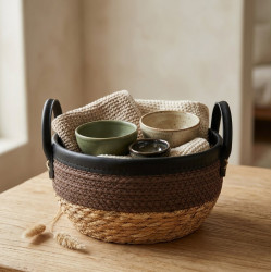 Straw Basket Set 3 Pcs